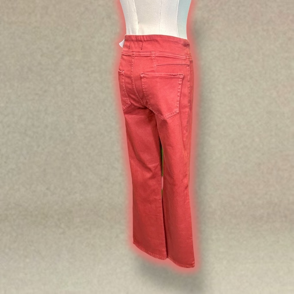 NWT We The Free ‘In My Feelings’ Mid-Rise Crop Bootcut Jeans in Maroon Size XS - Picture 13 of 16